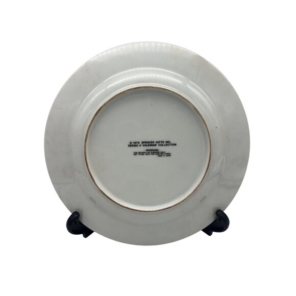 1979 America the Beautiful Calendar Plate Spencer Gifts Series IV 9" Patriotic - Picture 2 of 6